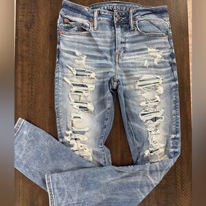 American Eagle Outfitters Men’s Airflex 360 Faded Blue Denim